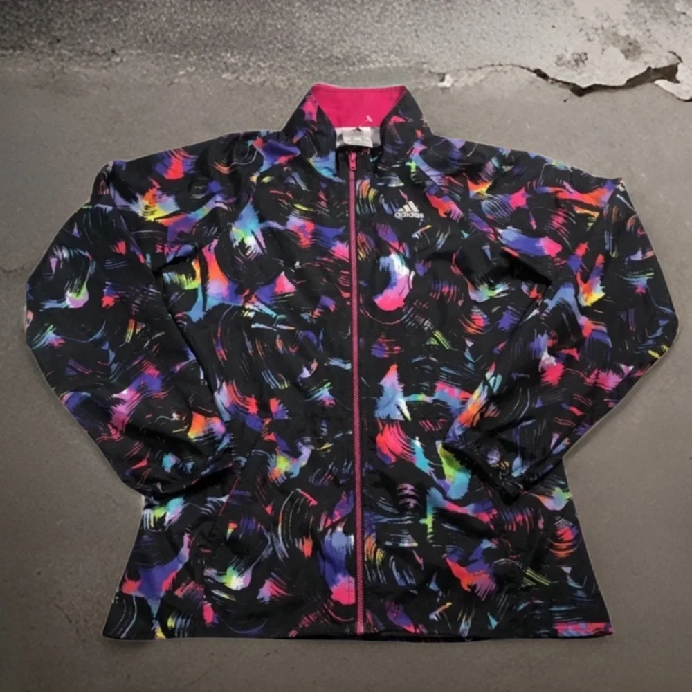 ADIDAS • Windbreaker Jacket Track Gym Workout Coverup